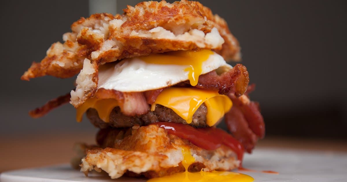 Hashbrown breakfast sandwich